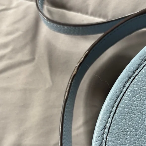 Coach Light Blue Round Leather Mini Crossbody - Picture 4 of 7